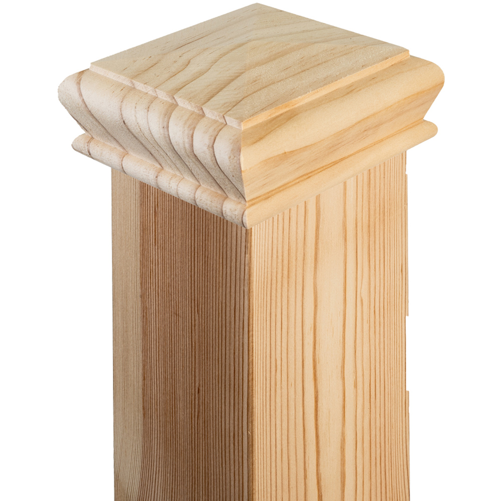 Blueprint Joinery Cambridge Pyramid Pine Newel Post Cap 82mm Image 3