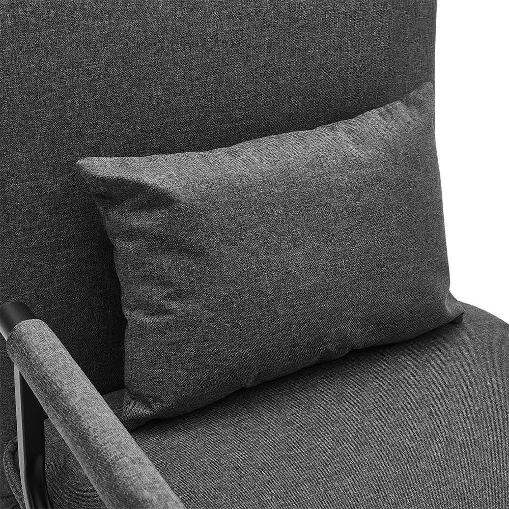 Living and Home Grey Single Seater Sofa Bed Image 3