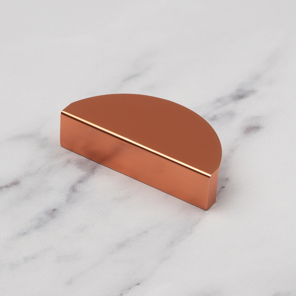 Handle & Home Rose Gold Half Moon Handle 64mm Image 6