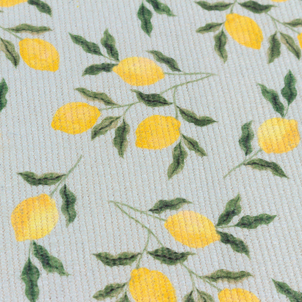 furn. Lemons Blue Table Runner 180 x 35cm Image 4