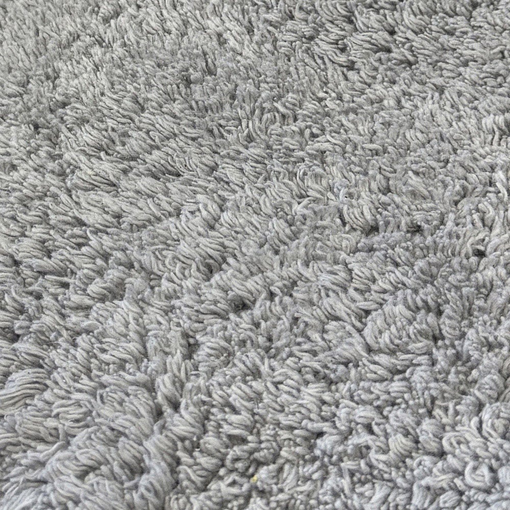 Allure Bath Fashions 2 Piece Scallop Light Grey Bath Mat Set Image 3