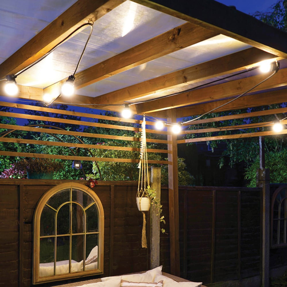 Eagle Connect Festoon 10 Warm White Clear Lamps LED String Light 5m Image 3