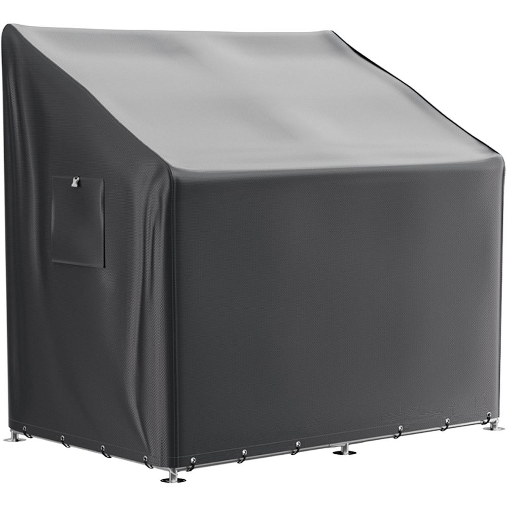 Living and Home 6 x 4ft Black Garden Storage Shed Image 3