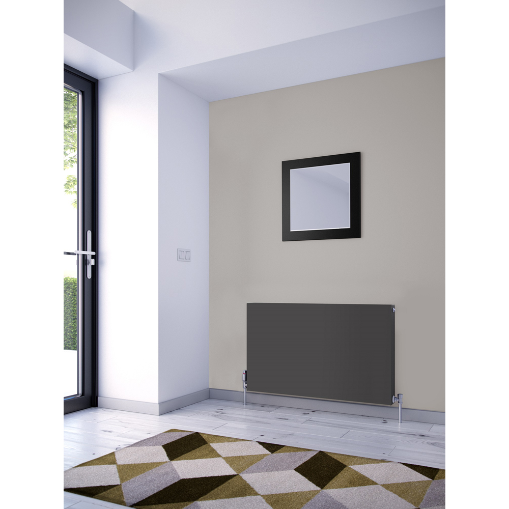 Henrad Slate Grey K1 Plan Concept Radiator 600 x 400mm Image 2