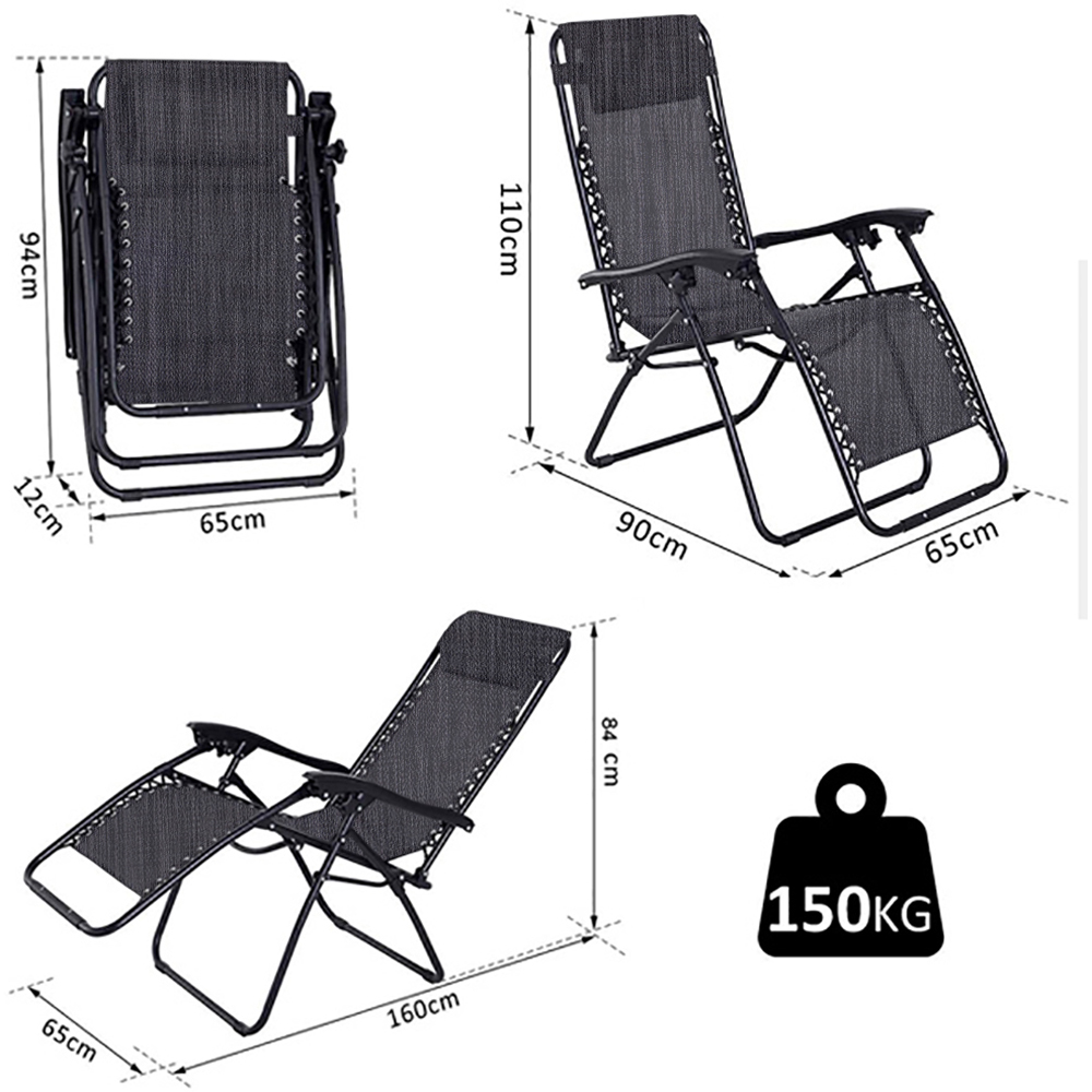 Neo Slate Grey Zero Gravity Recliner 2 Pack Image 3