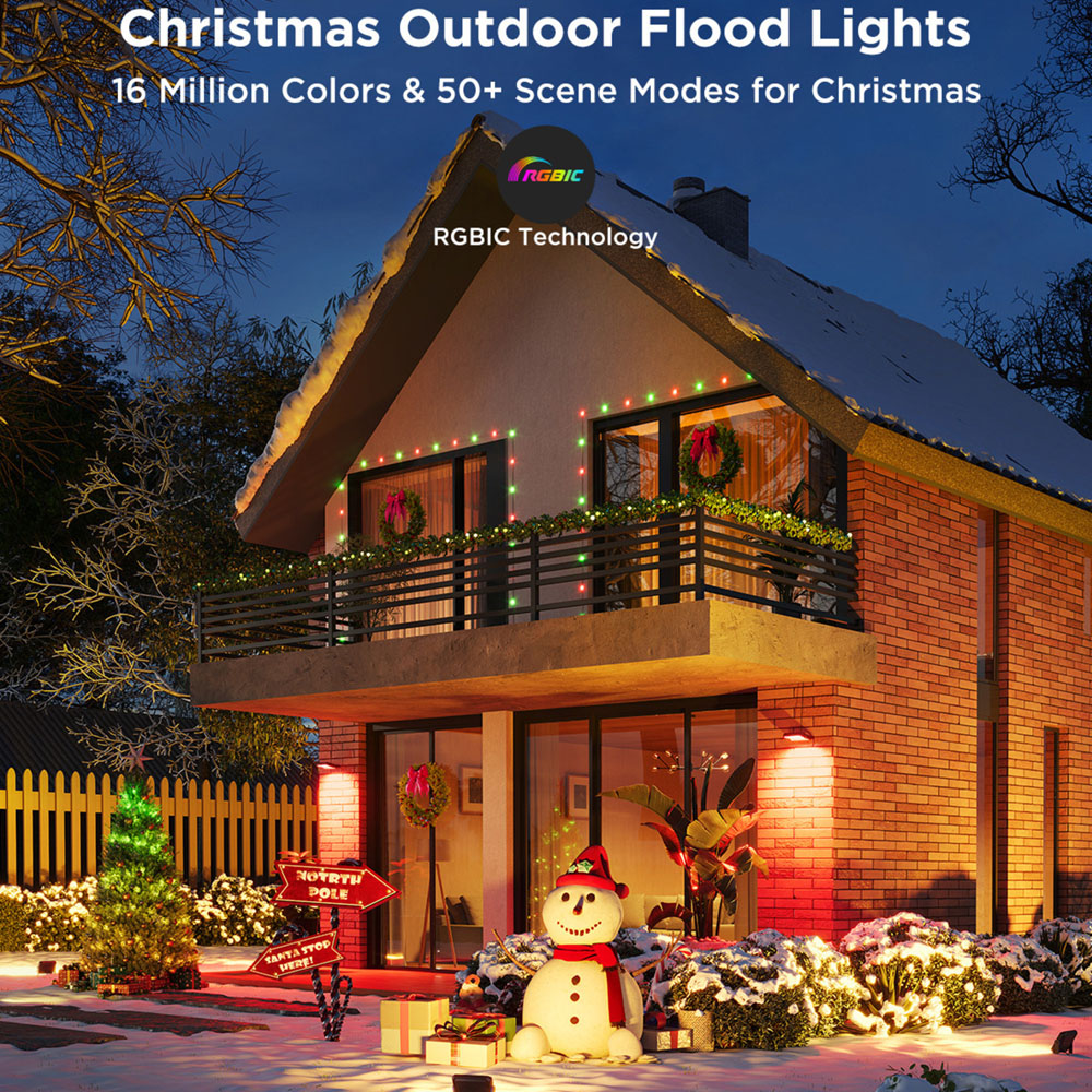 Govee RGBICWW LED Smart Floodlight 4 Pack Image 9