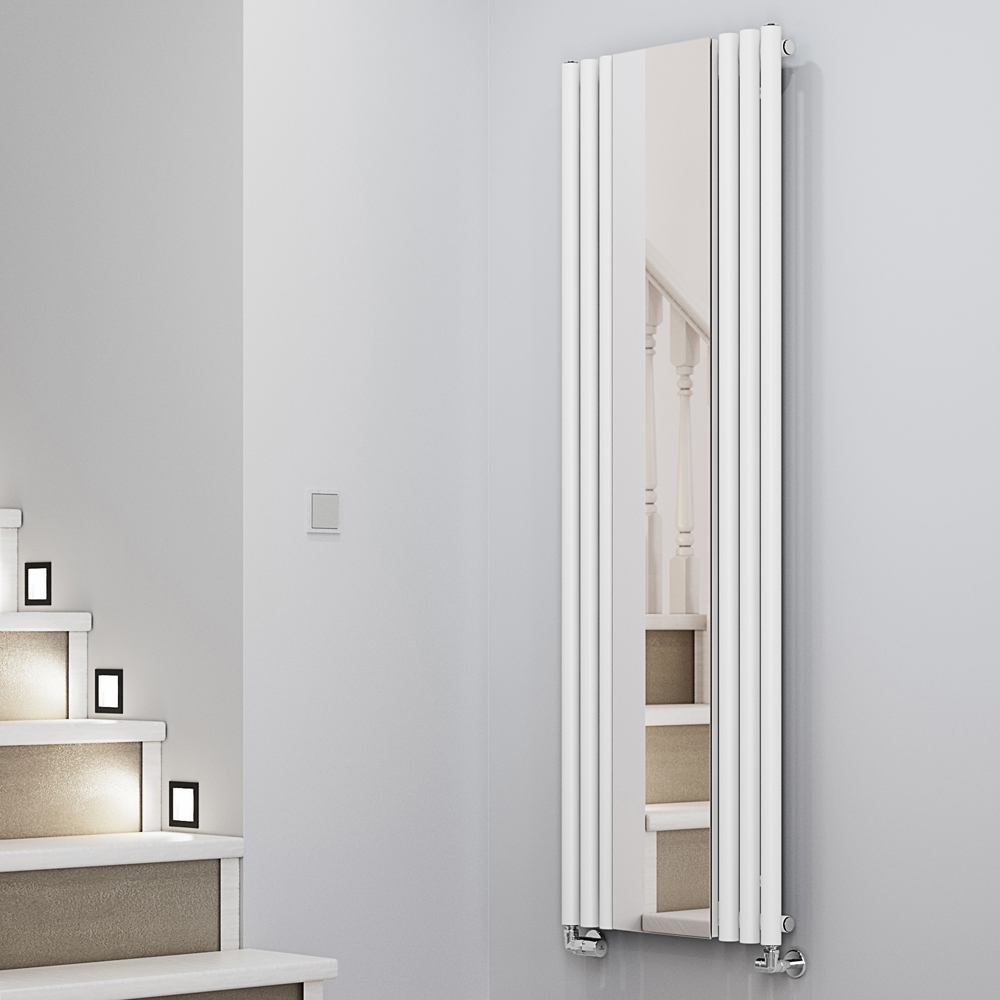 Terma Rolo Mirror 2854 BTU White Radiator 1800 x 590mm Image 2