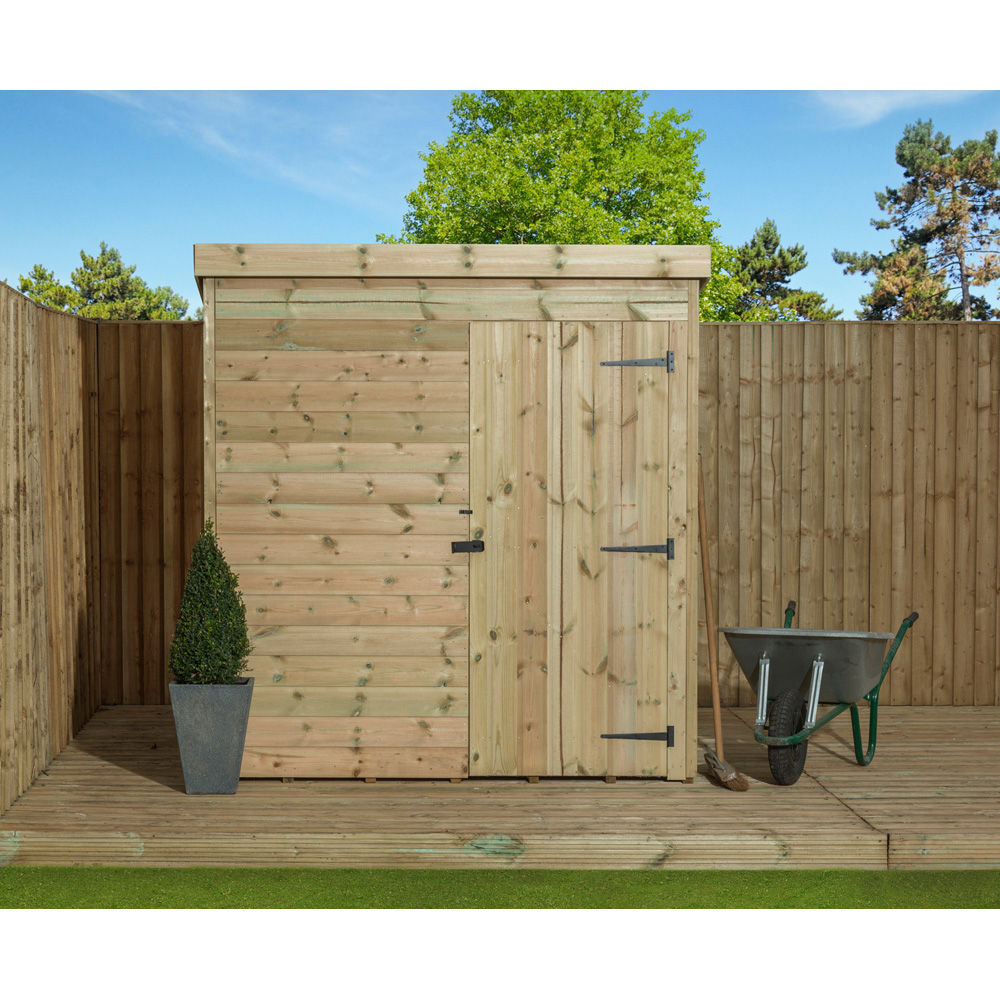 Empire Sheds 1000 7 x 5ft Door Tongue and Groove Pent Garden Shed Image 3