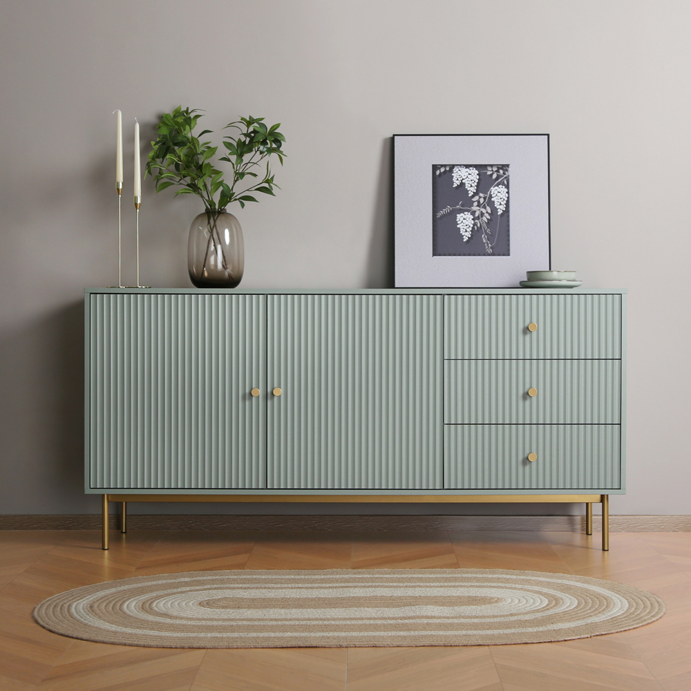 Devon 2 Door 3 Drawer Sage Sideboard Image 3