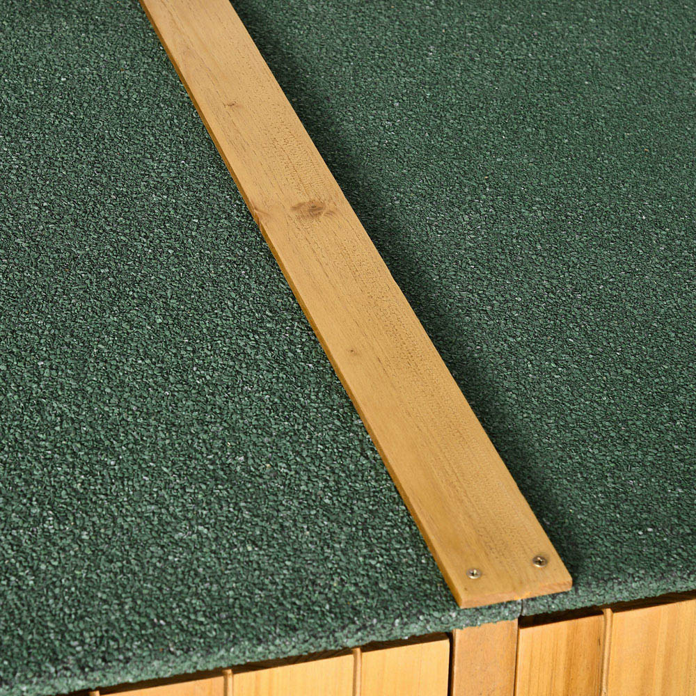 Outsunny Wooden Garden Storage Shed Cabinet with Asphalt Roof Image 3