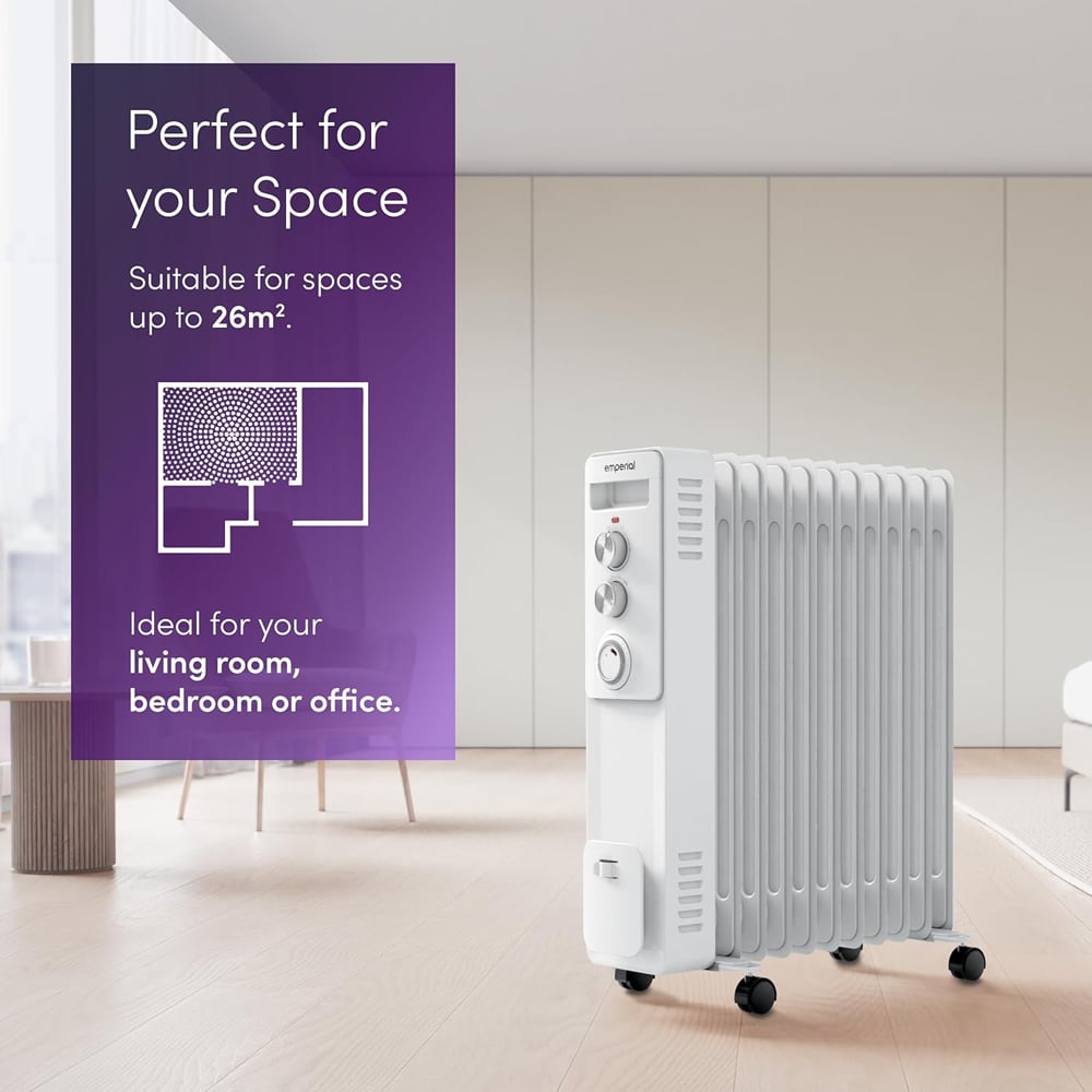 Emperial 11 Fin Oil Filled Radiator Heater 2500W Image 5