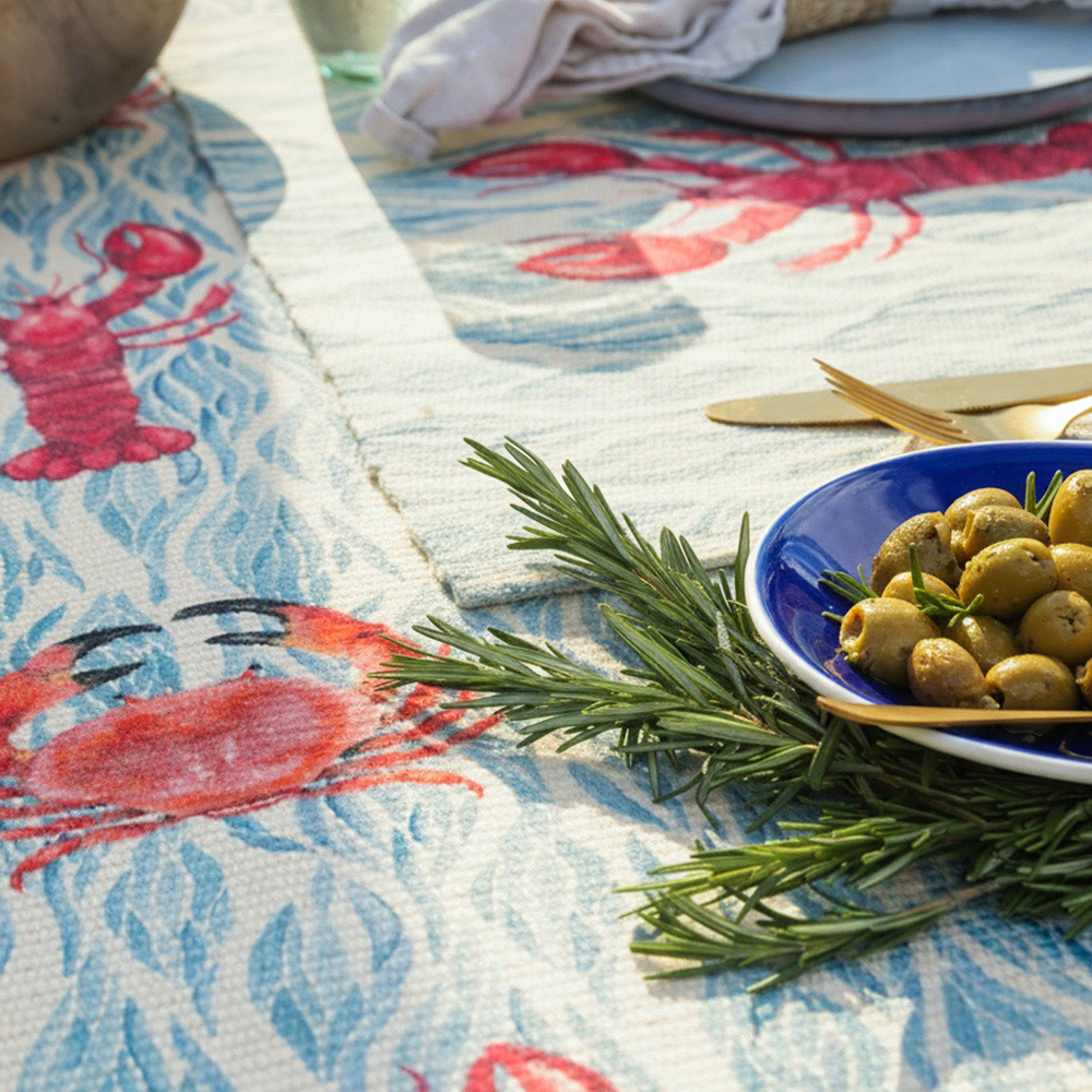 Wylder Blue Abersoch Table Runner 220 x 35cm Image 4