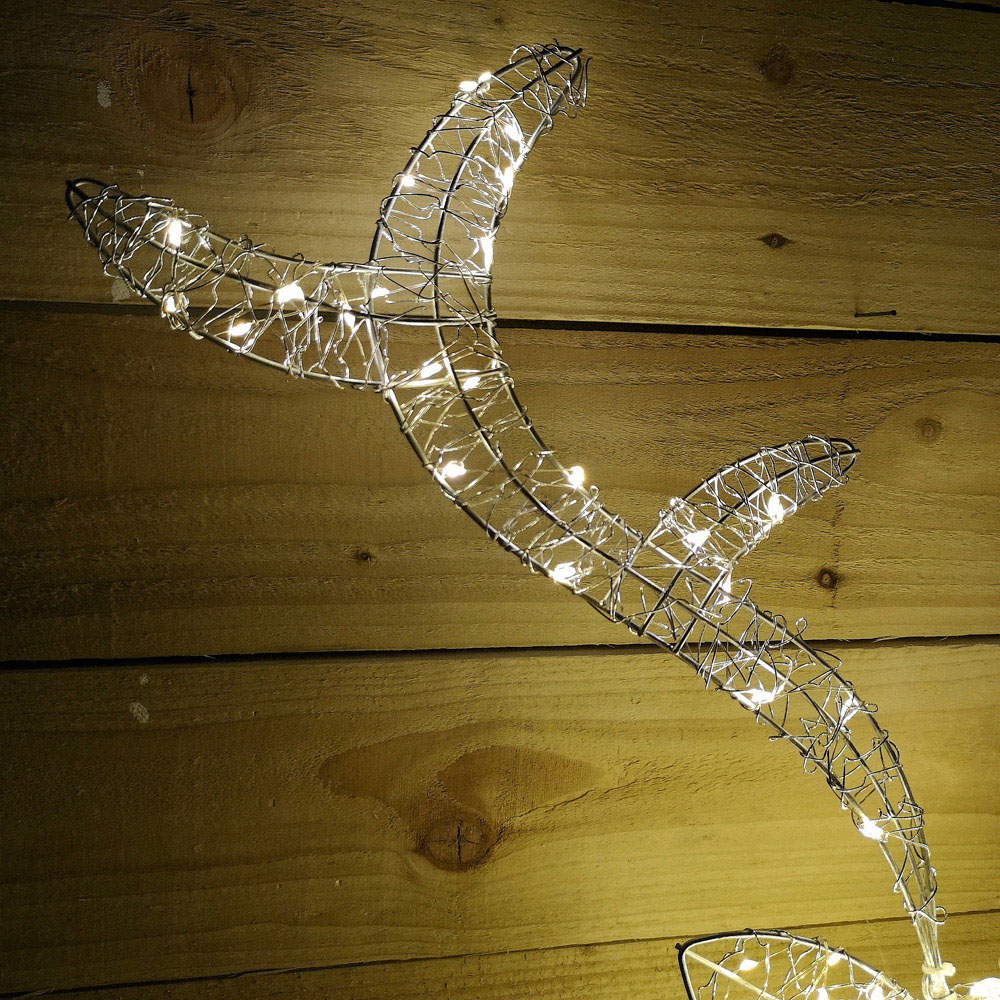 Samuel Alexander Wall Mounted Stag Warm White LED Christmas Decoration Image 2