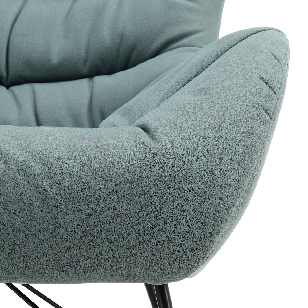 Living and Home Nordic Wooden Rocking Chair Image 6