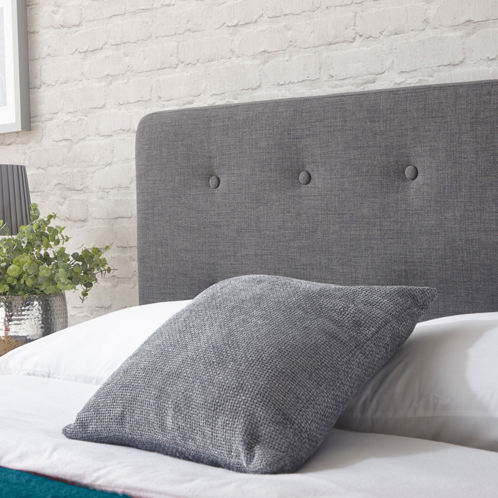 Home Source Ashbourne King Size Grey Bed Image 5