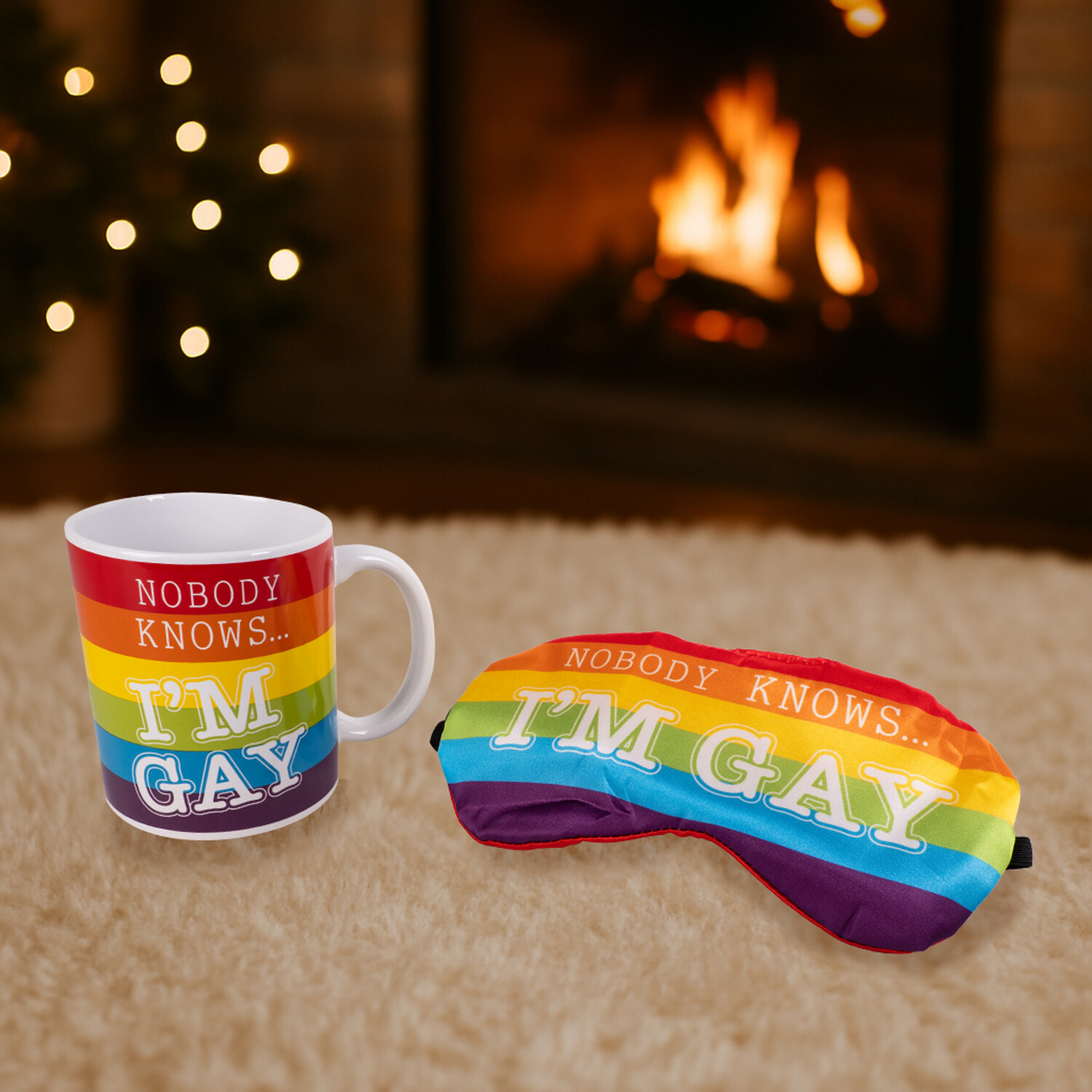 Nobody Knows Im Gay Eyemask and Mug Gift Set Image 2