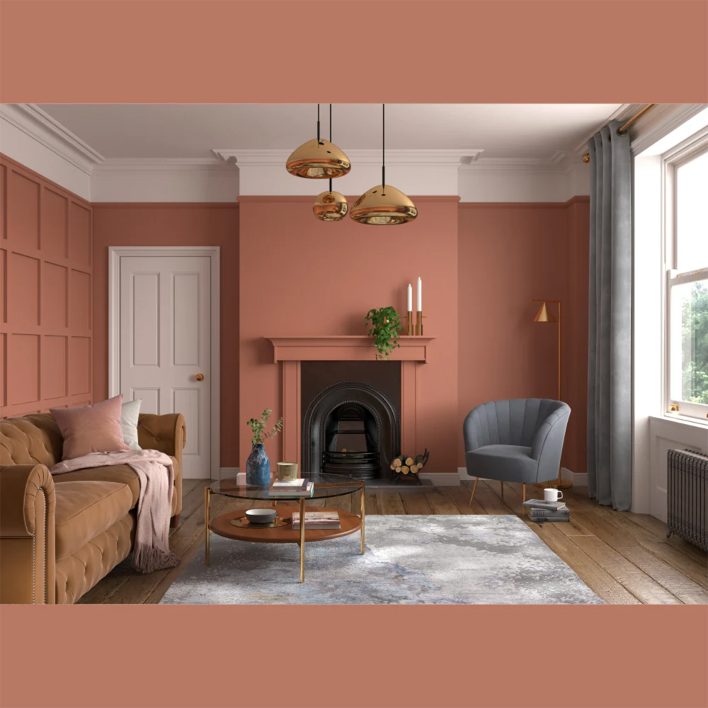 Dulux Heritage Walls and Ceilings Red Sand Velvet Matt Emulsion Paint 1L Image 4