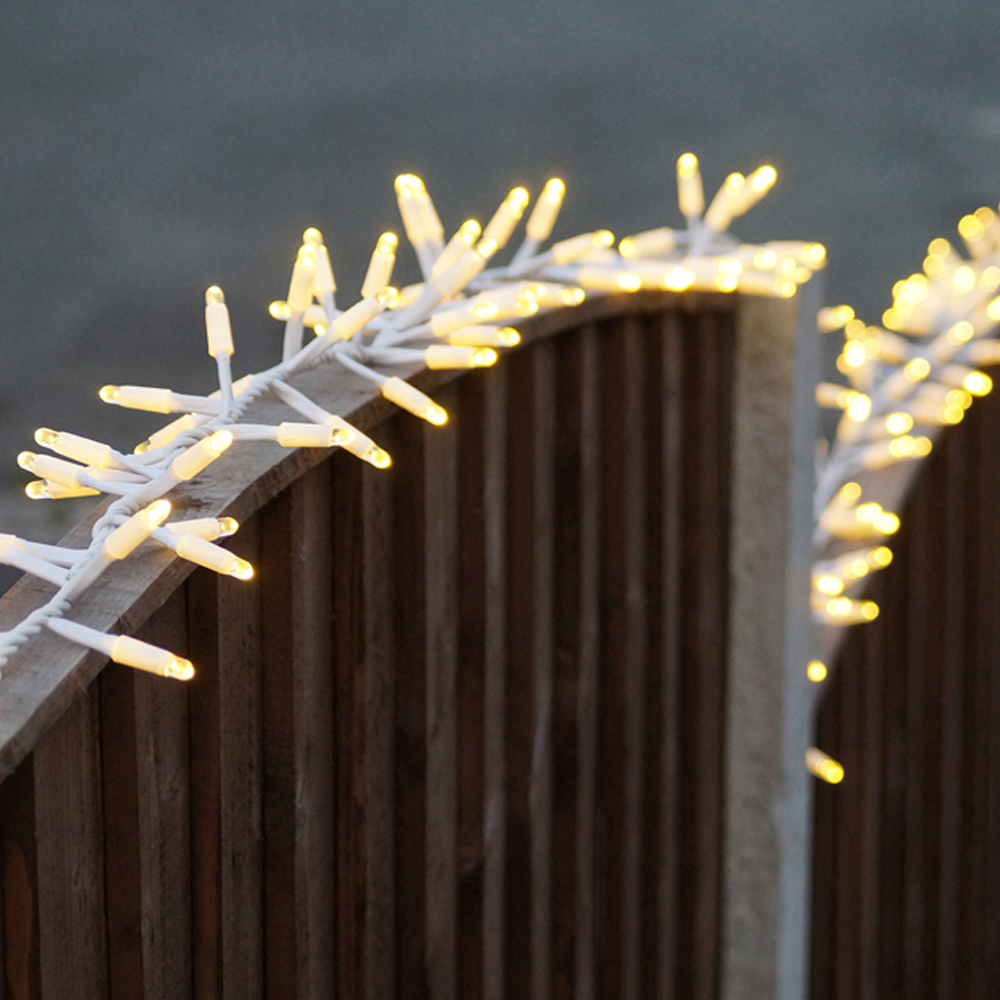 Eagle Connect 500 Warm White LED White Cluster Light 10m Image 5