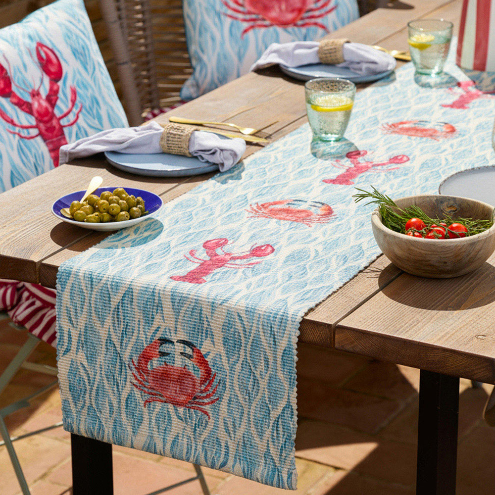 Wylder Blue Abersoch Table Runner 180 x 35cm Image 2