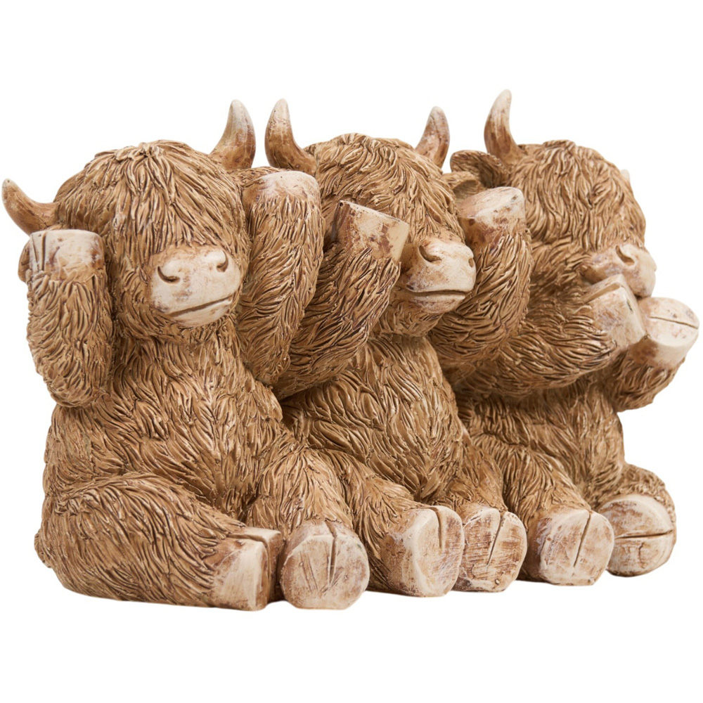 Highland Cows Decoration Brown Image 3