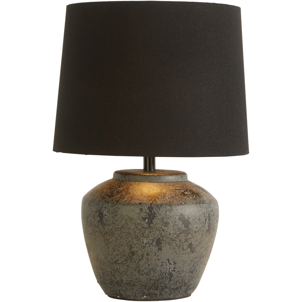 Lighting Collection Black Ceramic Lamp Image 3