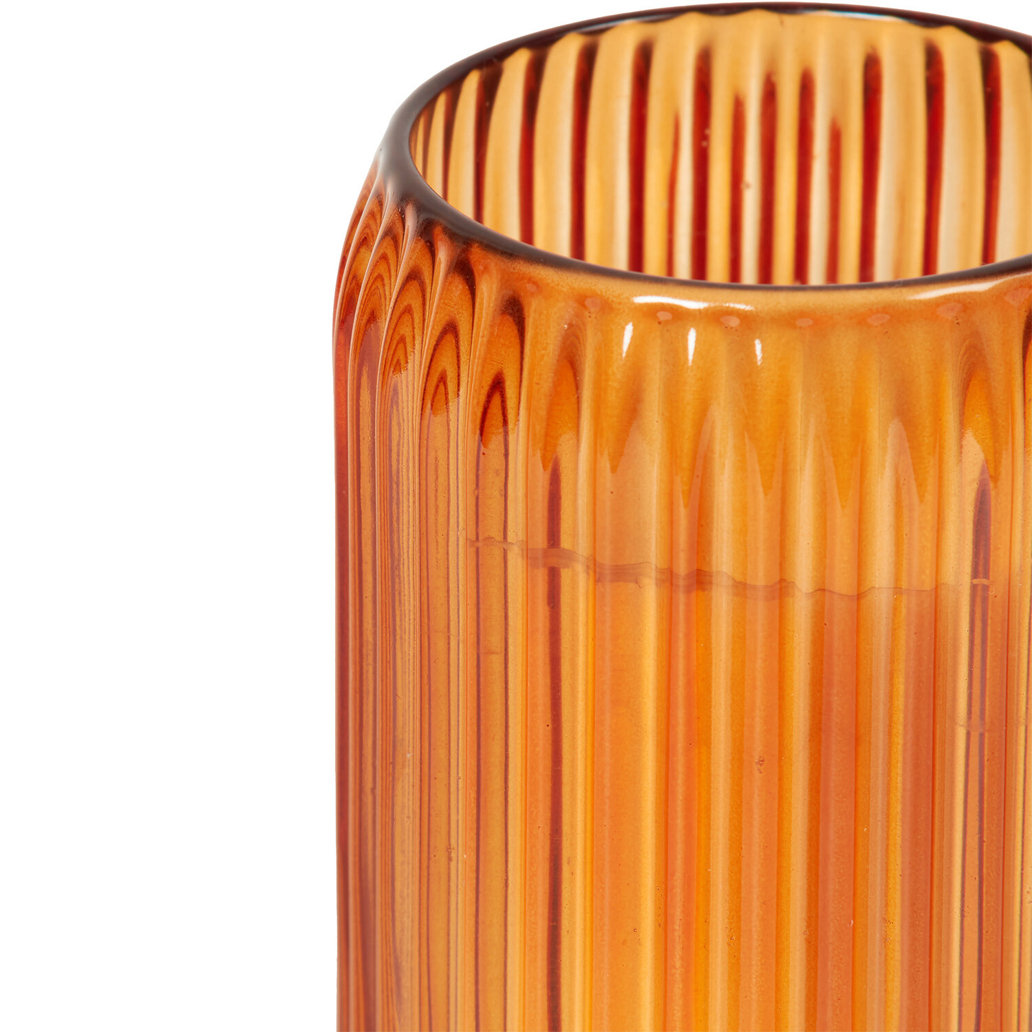 Ribbed Glass Candle Image 7