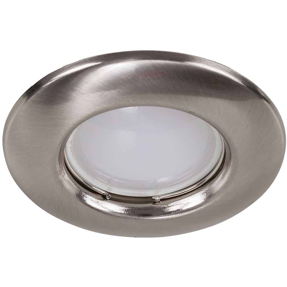 ValueLights Brushed Chrome Warm White LED Ceiling Downlight 6 Pack Image 3