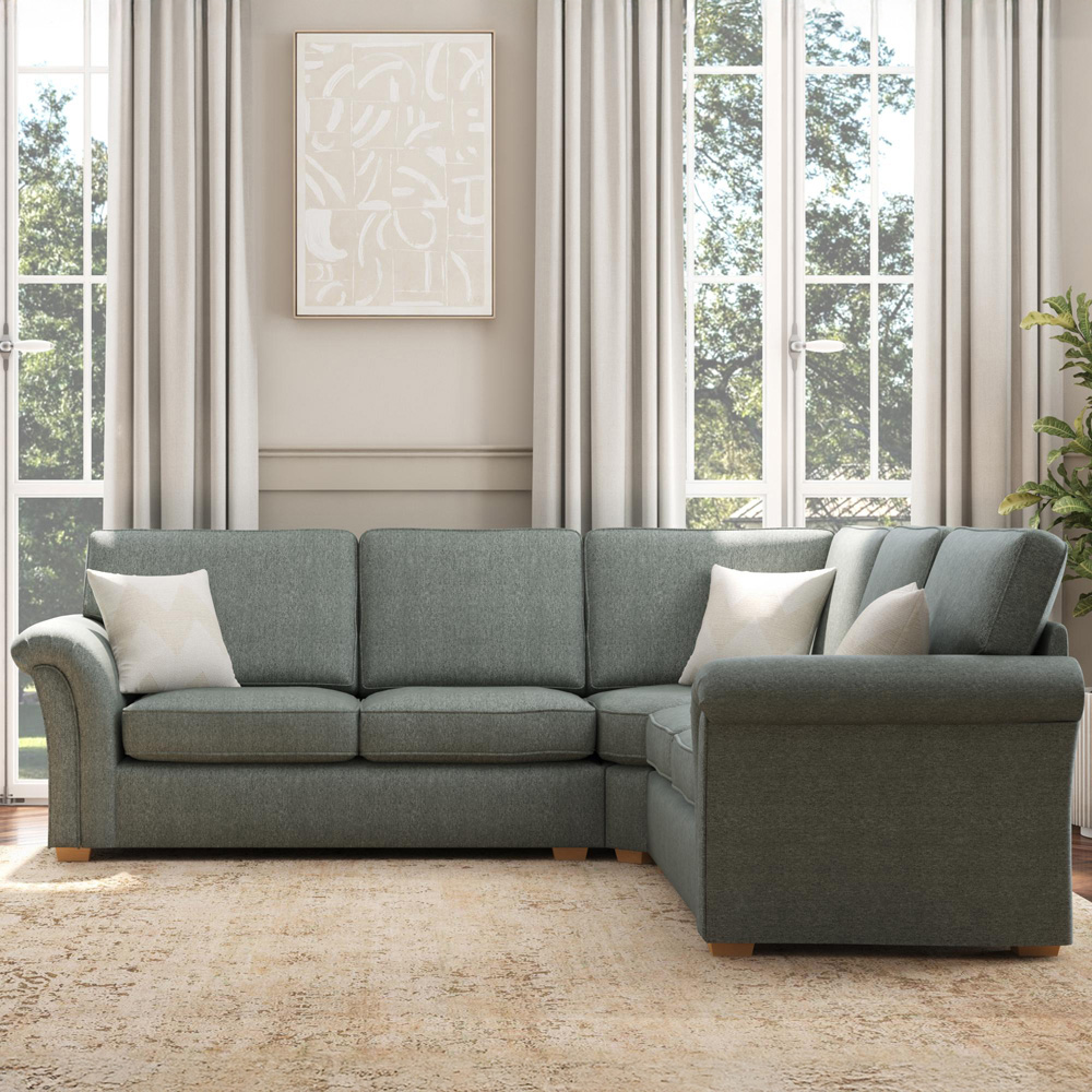 Castleacre 4 Seater Venice Granite Fixed Back Corner Sofa Image 5