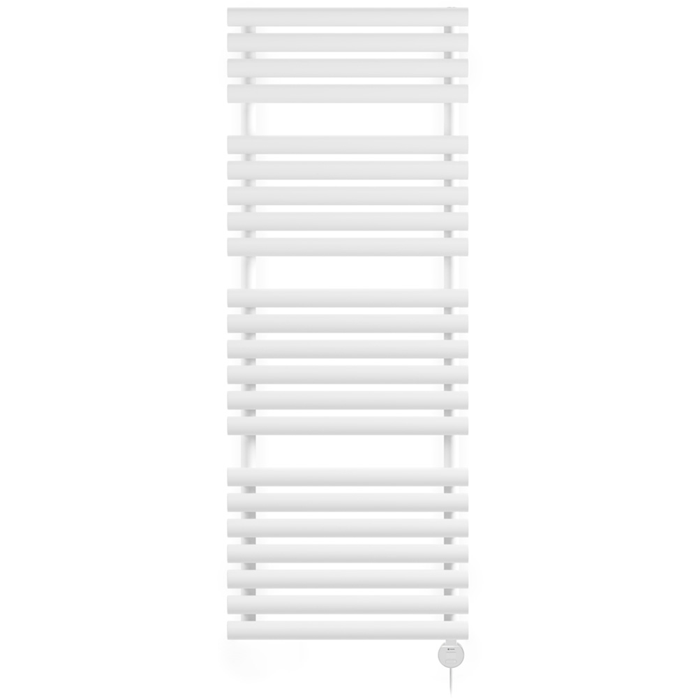 Terma Rolo Towel White Electric Towel Rail with VEO Element Controller 1360 x 520mm Image 3