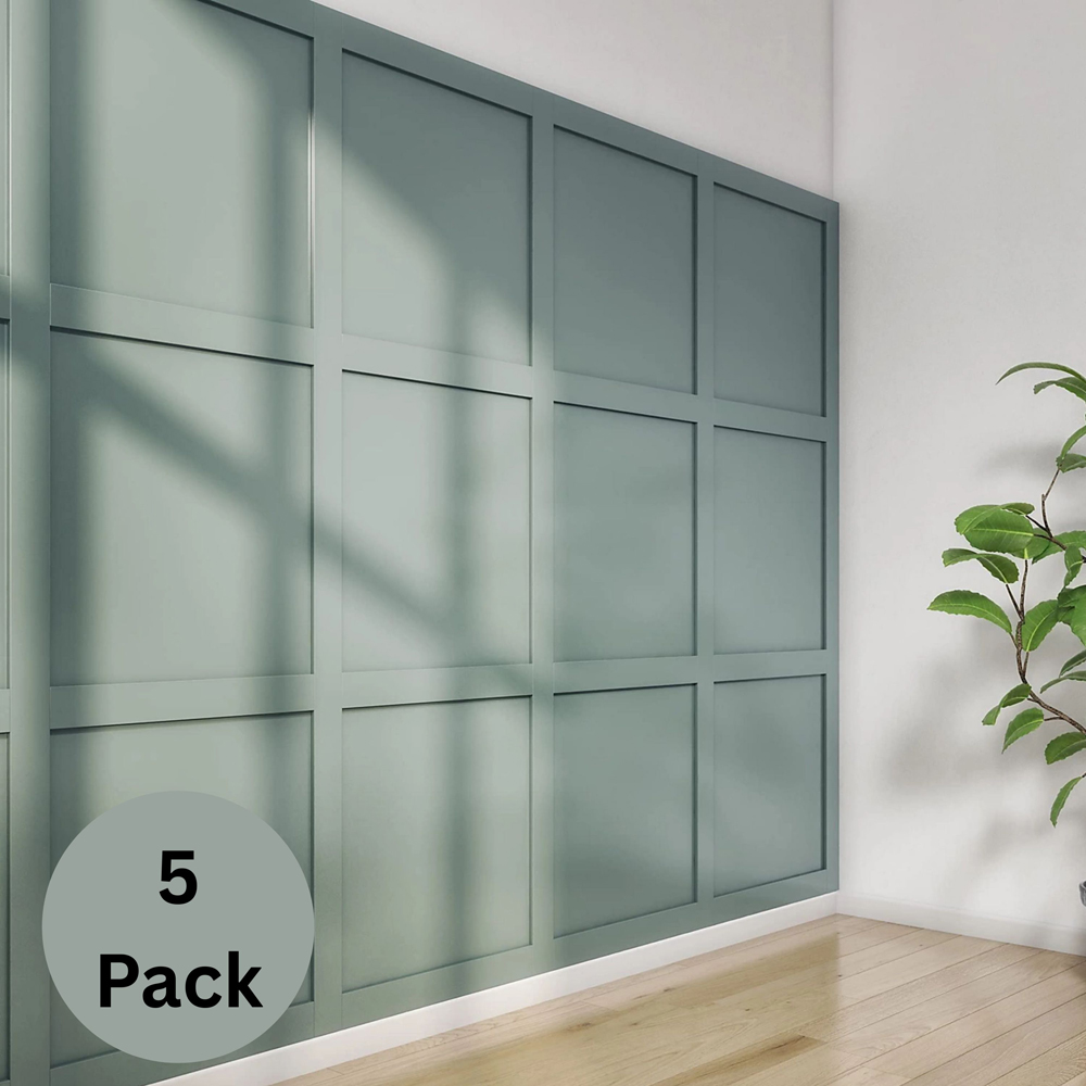 Cheshire Mouldings 6 Strip MDF Wall Panel Kit 1200 x 97mm 5 Pack Image 2