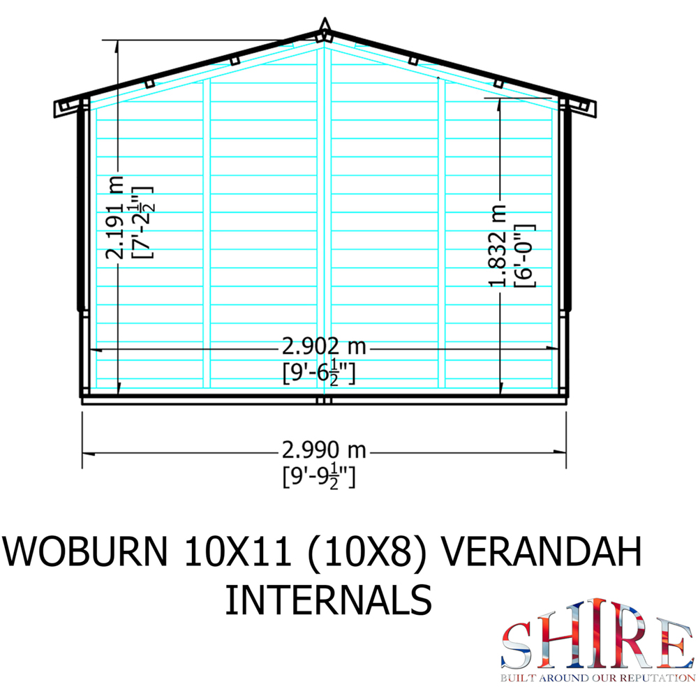Shire Woburn 10 x 11ft Shiplap Garden Shed Image 8