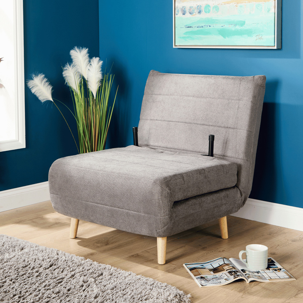 Home Source Lorena Single Grey Sofa Bed Image 7