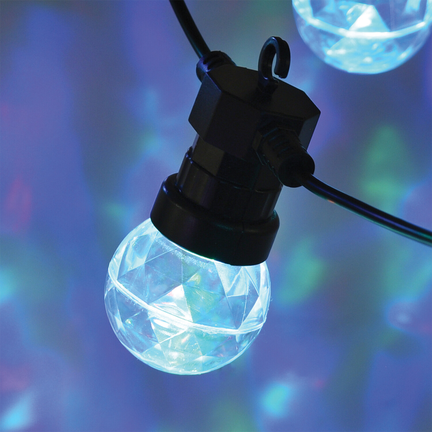 Disco Party String Light 10 LED  - Black Image 3