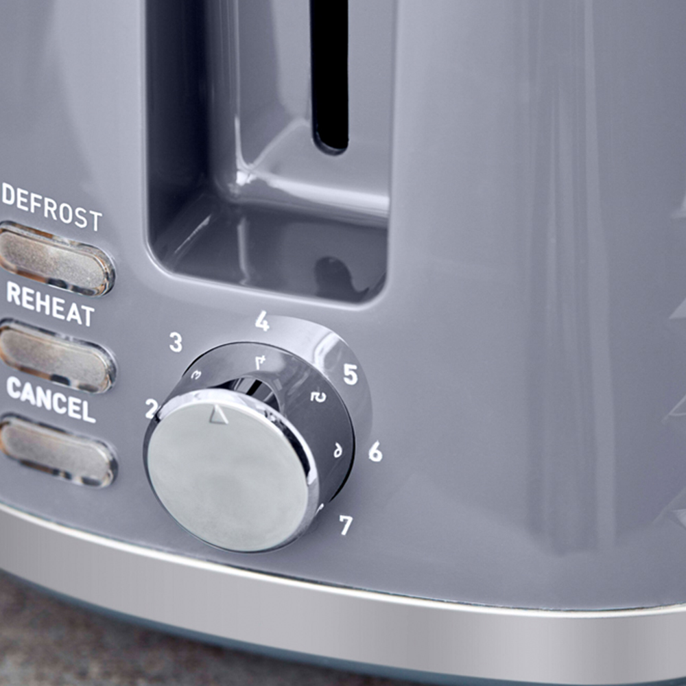 Tower Solitaire EEJB190 Grey 2 Slice Toaster with 1.5L Kettle Set Image 6