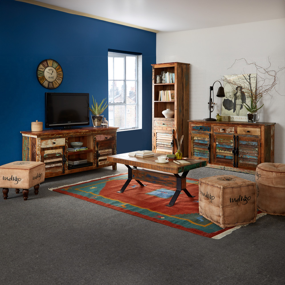 Brooklyn Camea Single Door Single Drawer 3 Shelf Wooden Narrow Bookcase Image 5