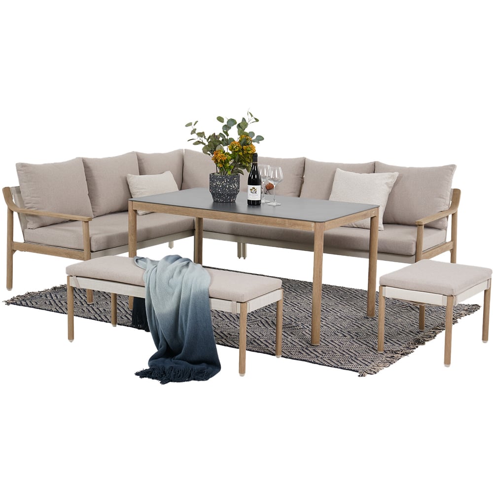 Newmarket Corner Sofa Set - Cream Image 3