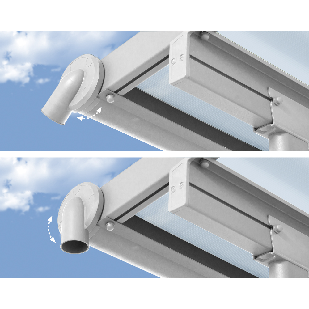 Palram Canopia Olympia White Clear 3 x 4.25m Patio Cover Image 3