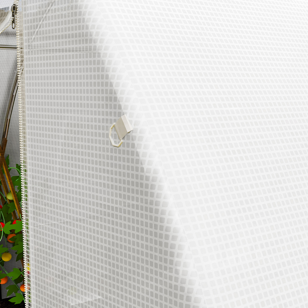 Outsunny 6.5 x 13 x 10ft White Replacement Greenhouse Cover Image 3