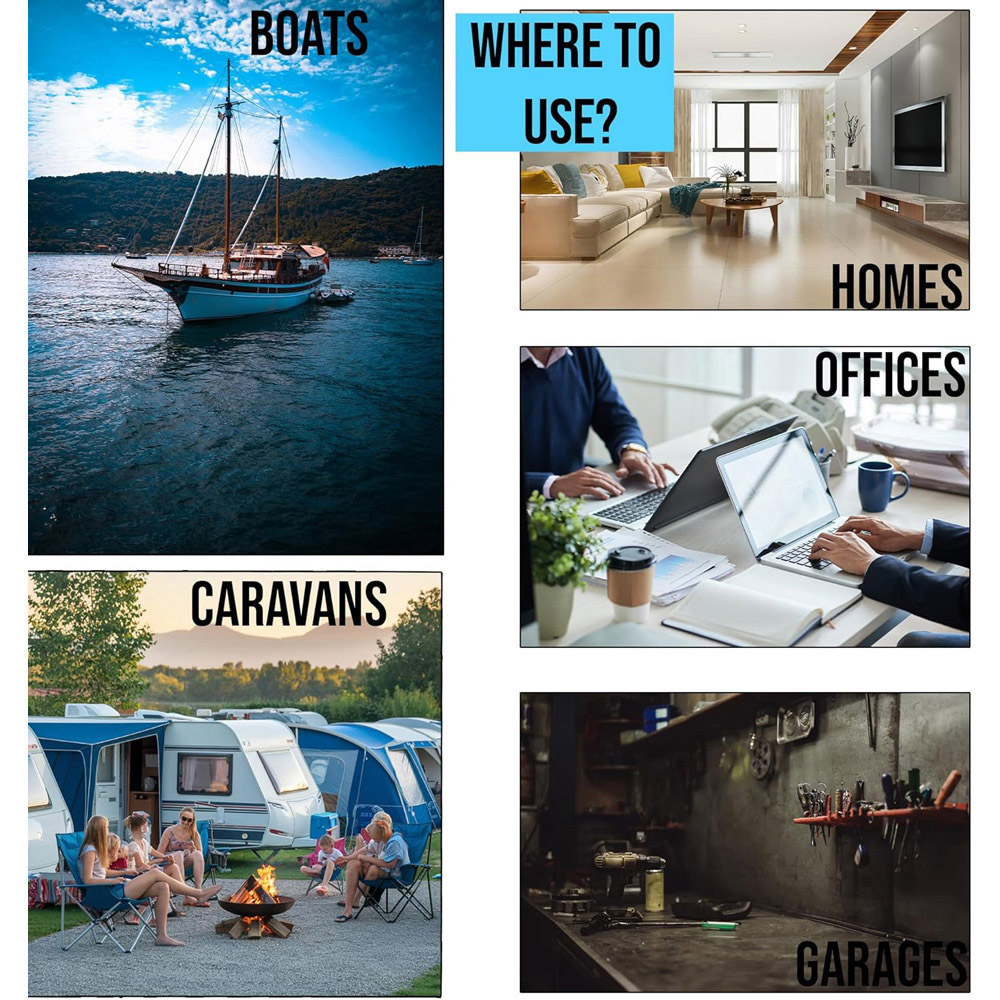 Shatchi 40 Pack 500ml Moisture Absorber Interior Dehumidifier Tub Image 2