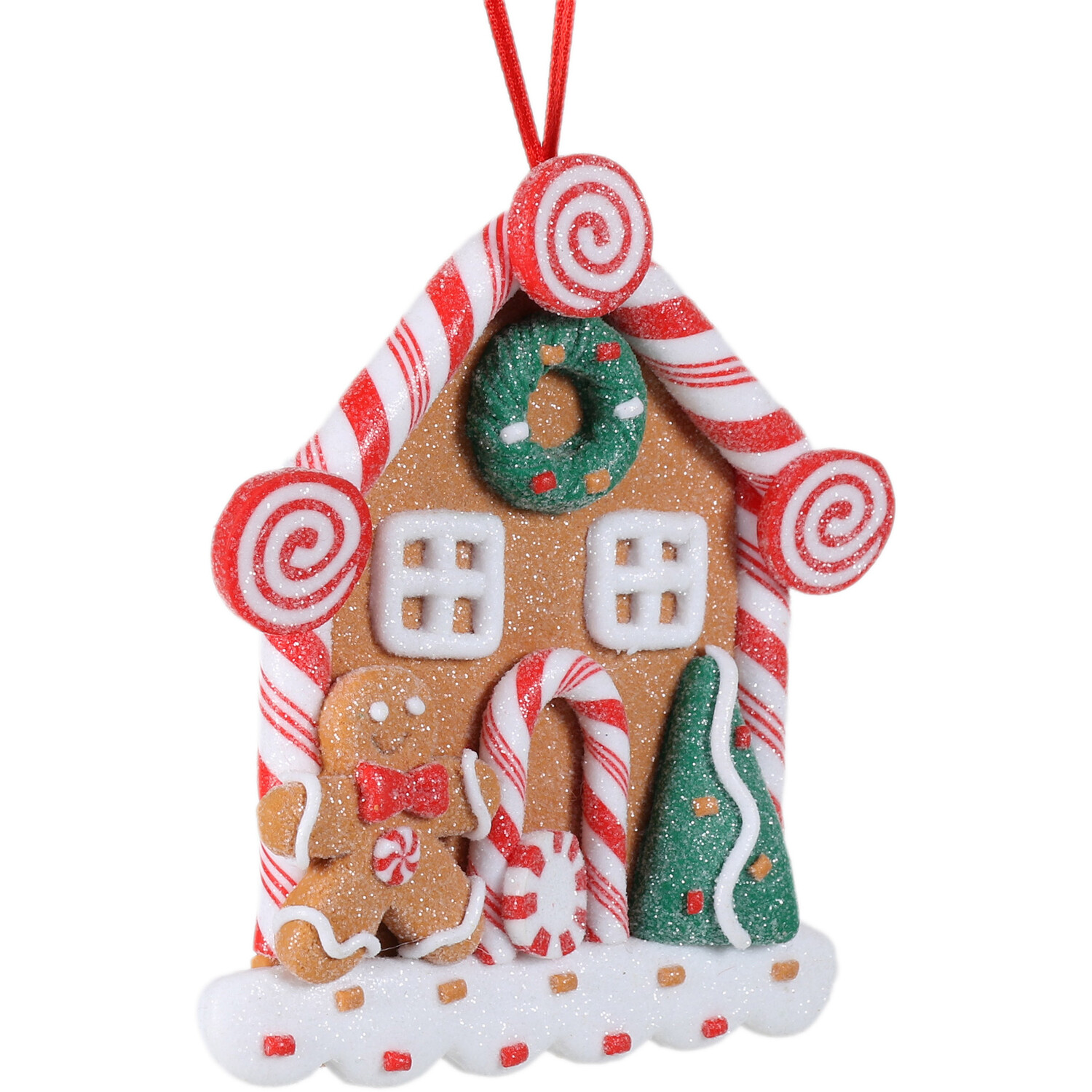 Candy Cane House Hanging Decoration Image 2