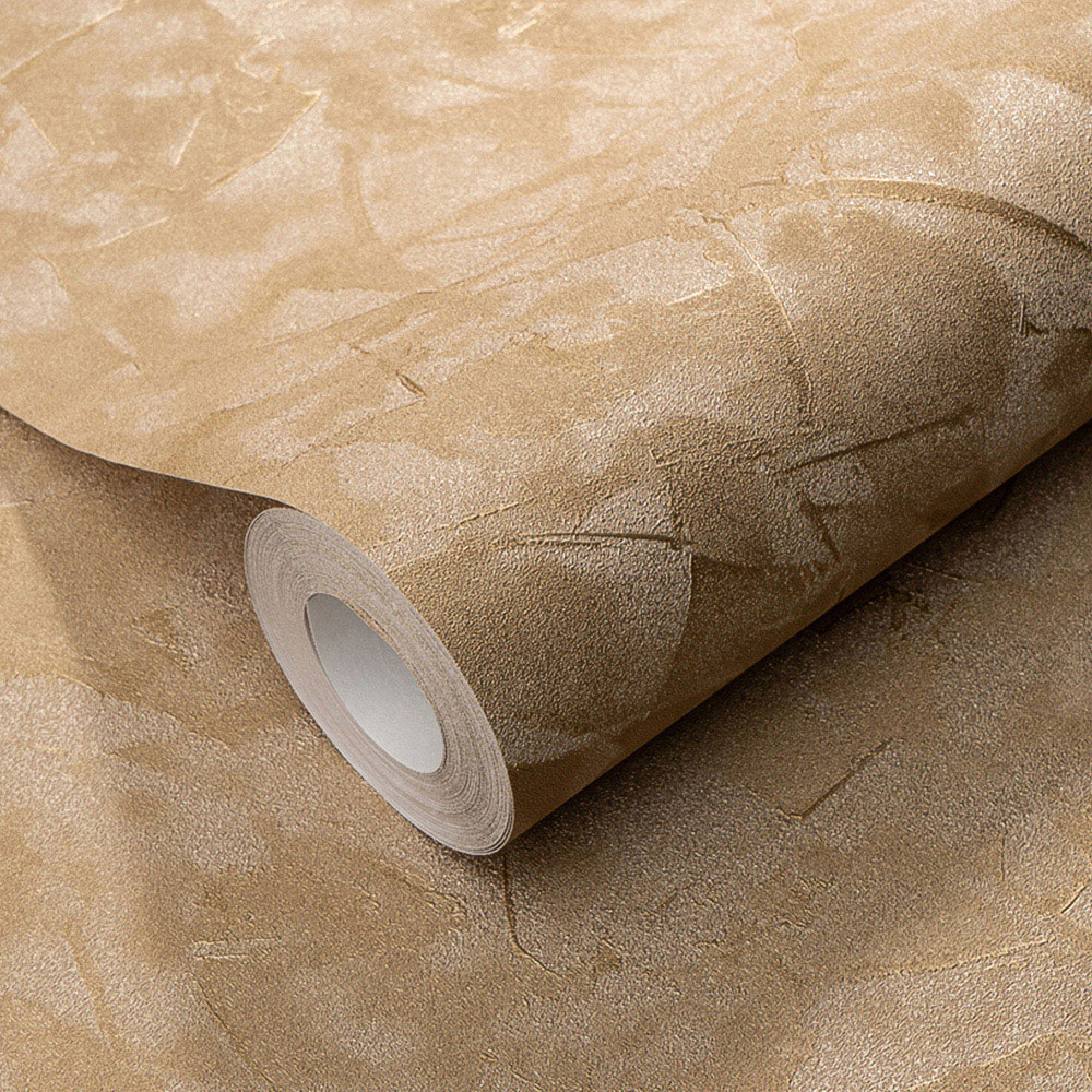Erismann Crushed Silk Effect Contemporary Gold Wallpaper Image 2