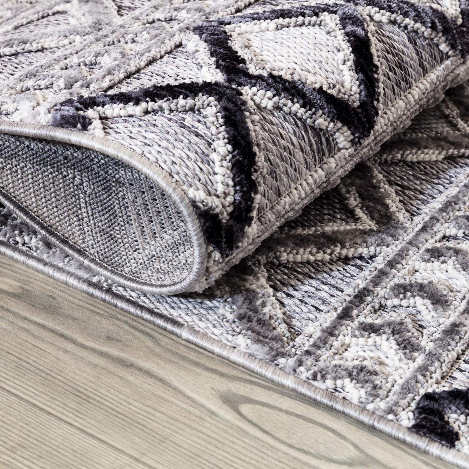 Grey Norway Rug - Grey / 120cm Image 2