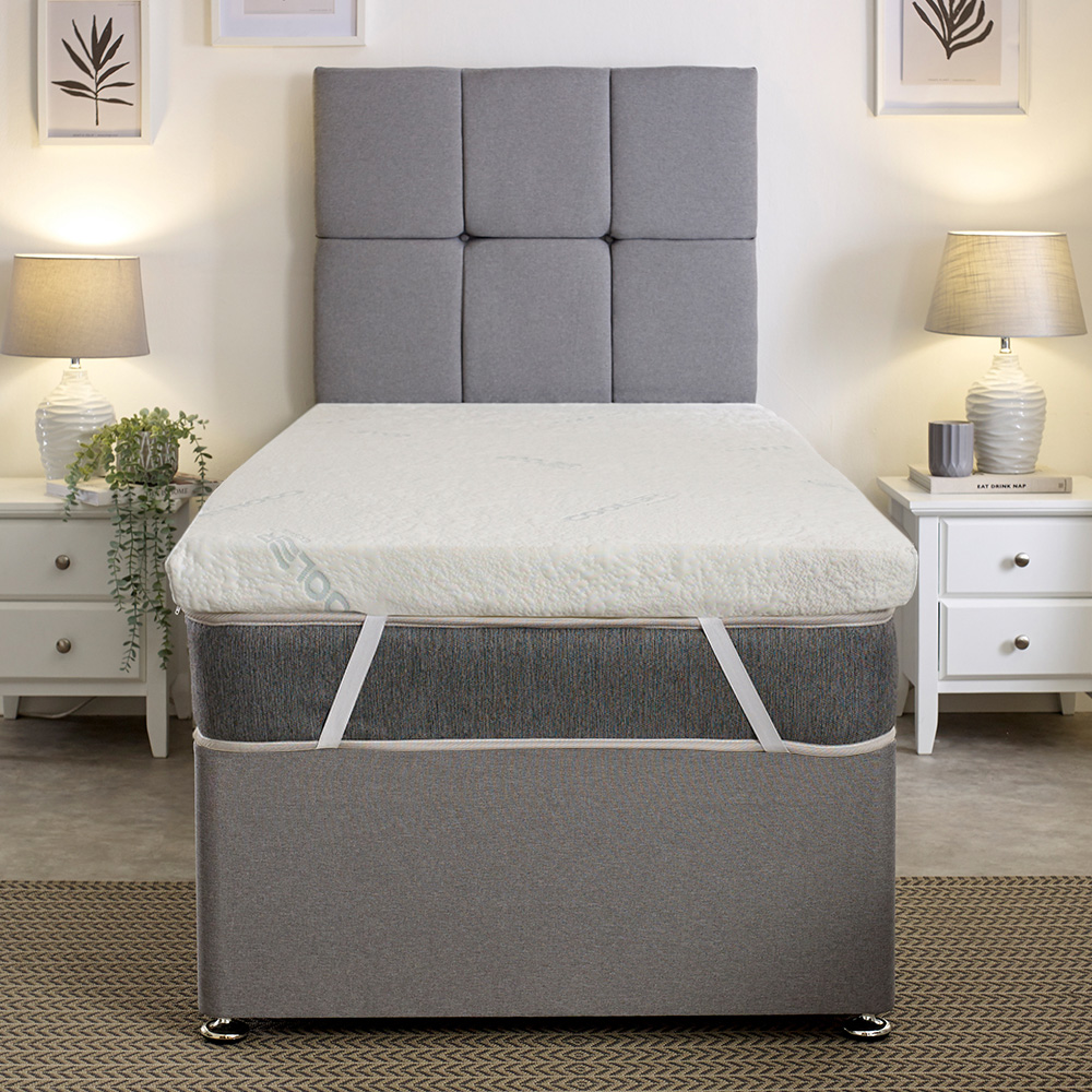Starlight Beds European Double Graphite Infused Cooling Mattress Topper 3 inch Image 2