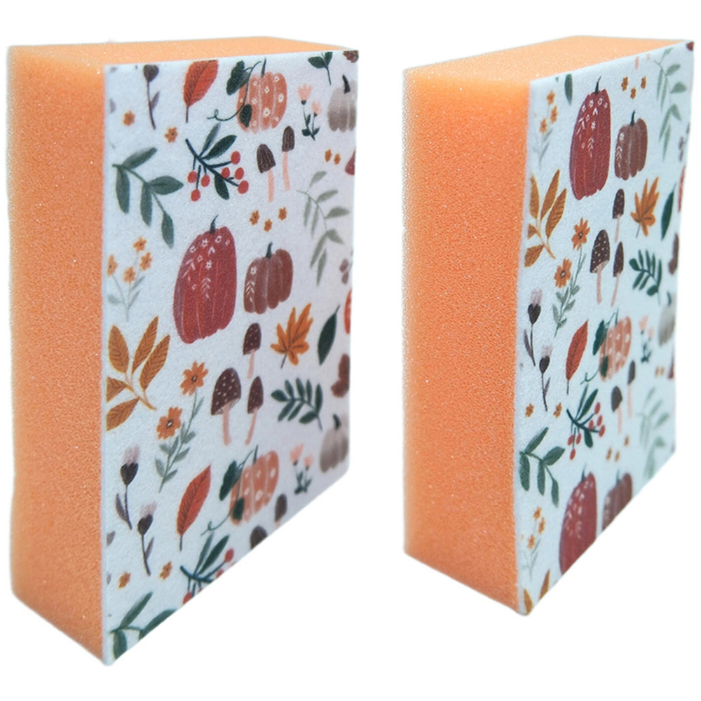 Pack of 2 Autumn Print Sponges Image 4