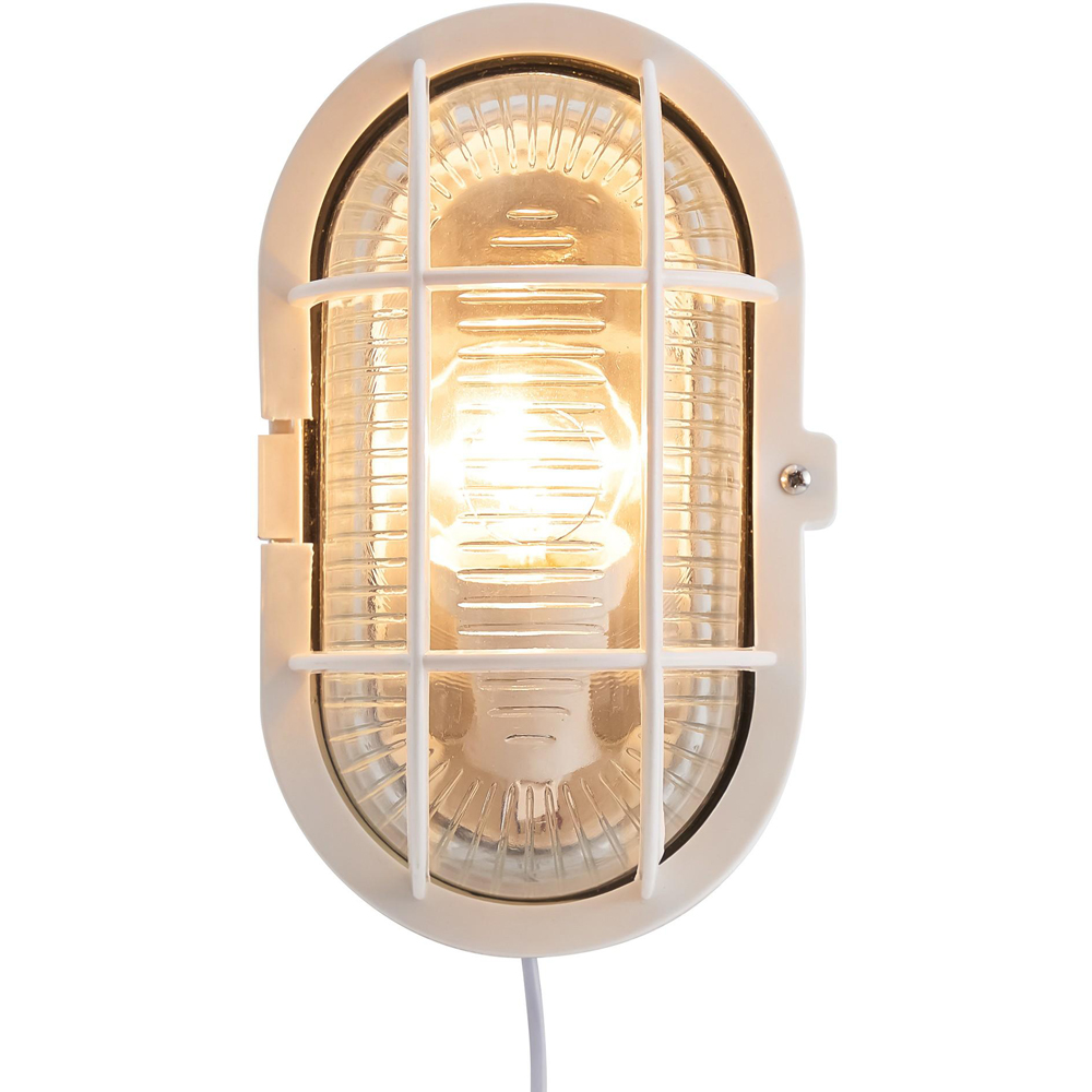 Nordlux Skotlampe White Oval Outdoor Wall Light Image 4