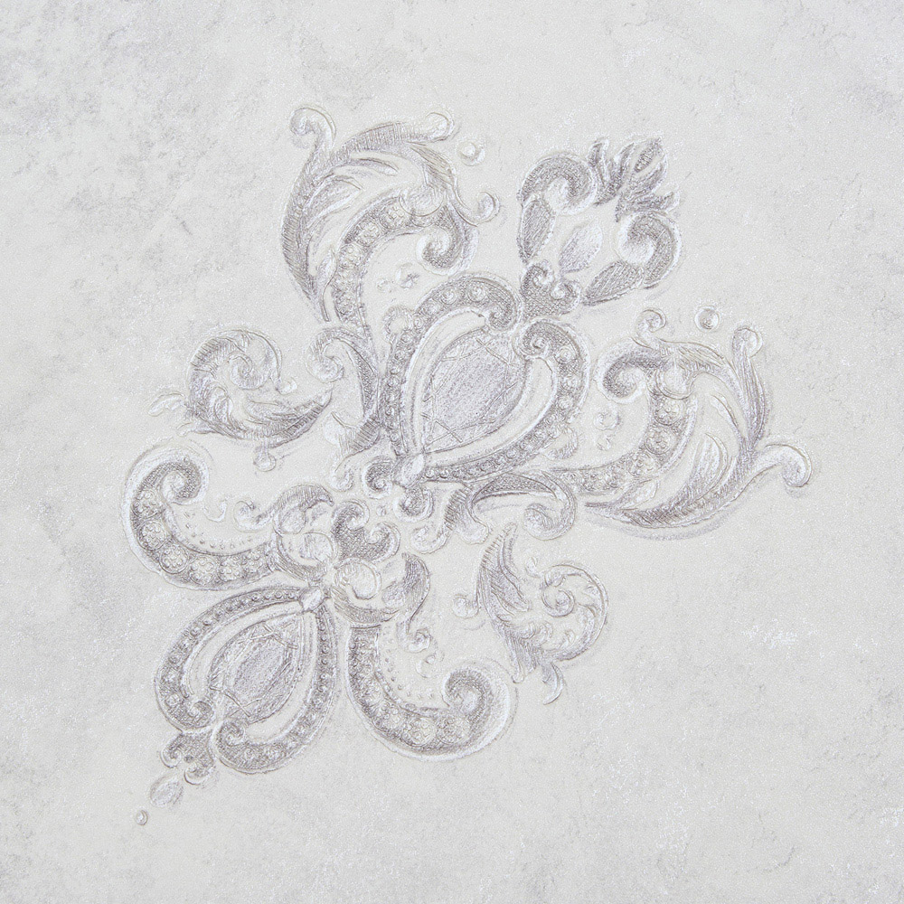 Living and Home Textured 3D Embossed Dusty White Non-Pasted Wallpaper Image 6