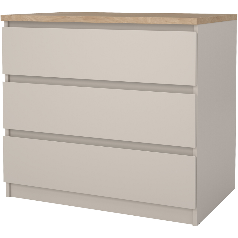 Florence Naia 3 Drawer Cashmere Jackson Hickory Chest of Drawers Image 4
