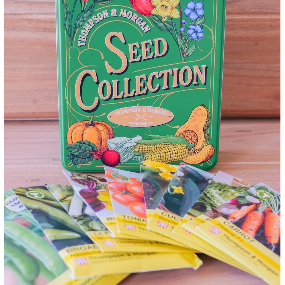 Thompson & Morgan Hard Good Seed Collection Tin with Veg Seed Image 4