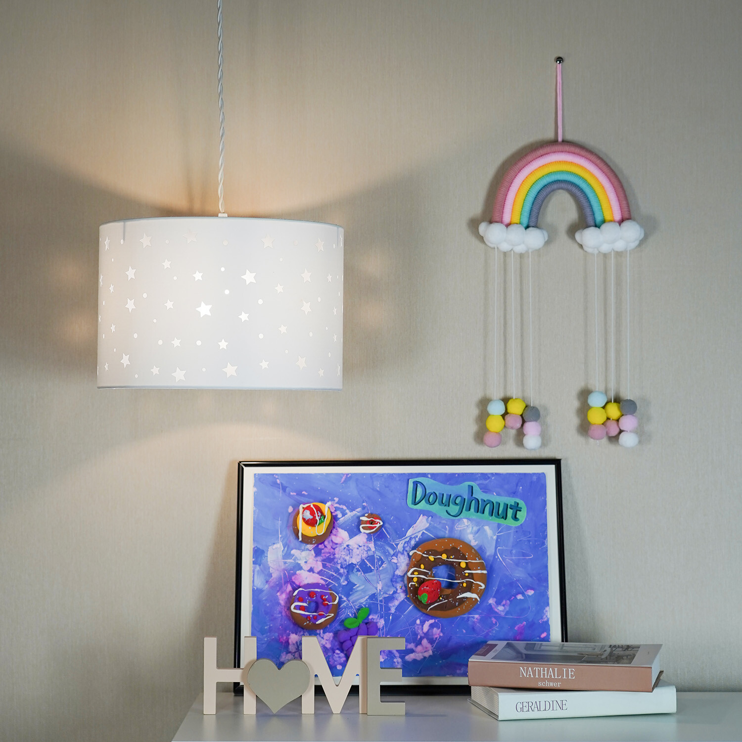 Star Cut Out Shade - White Image 2