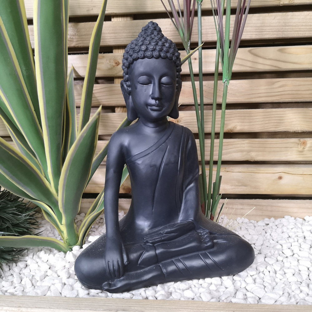 Samuel Alexander Meditating Buddha Garden Ornament 30cm Image 5